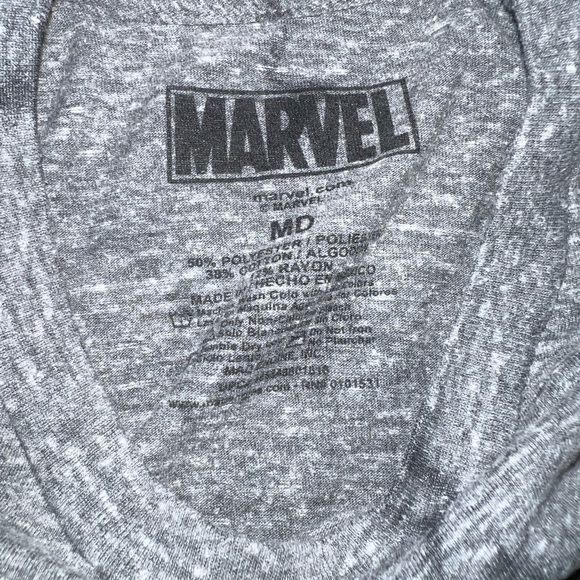 Repurposed bleached tee Marvel Captain America - Picture 3 of 3